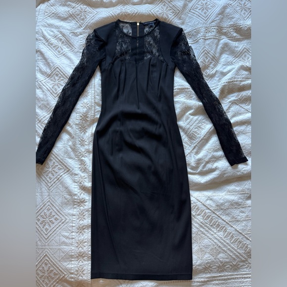 French Connection Black Lace Cocktail Dress - Picture 2 of 11